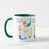 Mermaids Ringer-Tasse zum Personalisieren Tasse (Links)