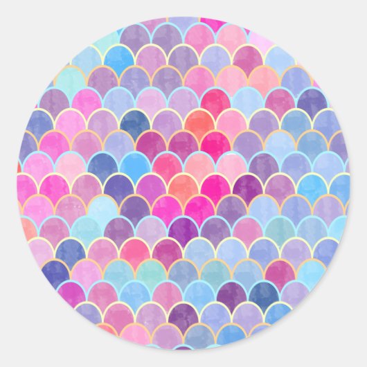 Mermaids Runder Aufkleber (Vorderseite)