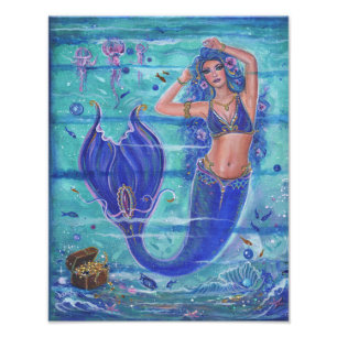 Mermaids Schatzkunst von Renee Lavoie Fotodruck