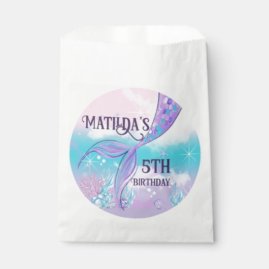 Mermaids Schwanz Paper Gastgeschenk-Taschen Geschenktütchen (Vorderseite)