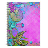 Mermaids & Sea Shells Under the Sea Sparkle Notizblock (Vorderseite)