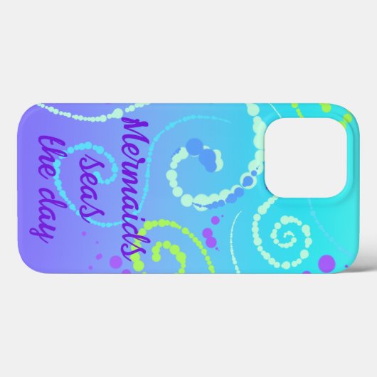 Mermaids Seas the Day Case-Mate iPhone Hülle (Rückseite (Horizontal))