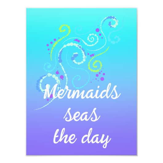 Mermaids Seas the Day Poster (Vorne)