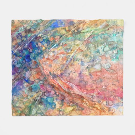 Mermaid's Shadow: Ocean Depths Fleecedecke (Vorderseite (Horizontal))