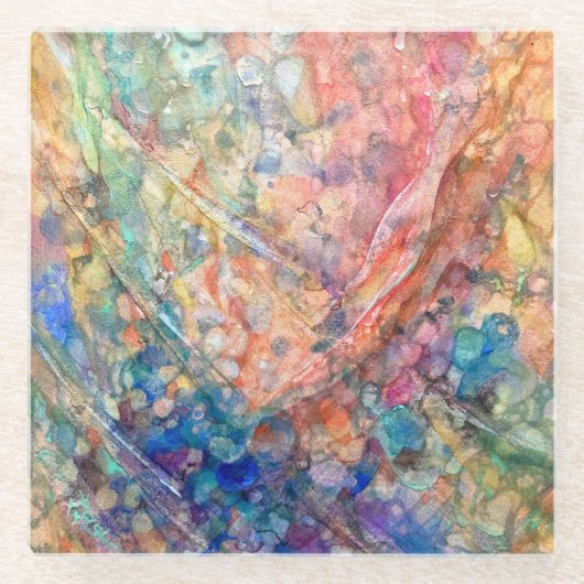 Mermaid's Shadow: Ocean Depths Glasuntersetzer (Vorderseite)