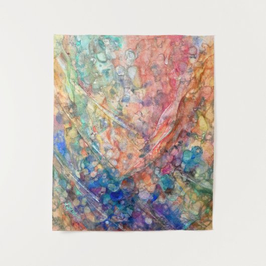 Mermaid's Shadow: Ocean Depths Wandteppich (Vorderseite)