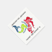 Mermaids sind echte Servietten (Ecke)