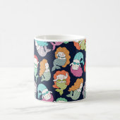 Mermaids: skurrile nahtlose Muster. Kaffeetasse (Mittel)