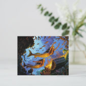 Mermaids Treasure von Gold Postkarte (Stehend Vorderseite)