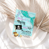 Mermaids und Piraten Einladung zum Geburtstag