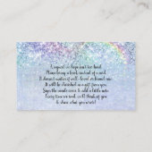 Mermaids Under Sea Blond Blue Books for Baby Begleitkarte (Rückseite)