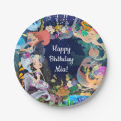 Mermaids Under Sea Mermaid Bash Birthday Party Pappteller (Vorderseite)