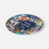Mermaids Under Sea Mermaid Bash Birthday Party Pappteller (Schrägansicht)