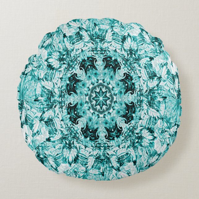 Mermaid's Vergnügen...... Rundes Kissen (Vorderseite)