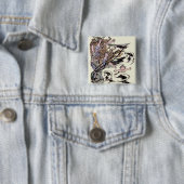 Mermaids Vintage Viktorianische Illustration Button (Beispiel)