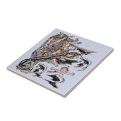 Mermaids Vintage Viktorianische Illustration Fliese (Seite)