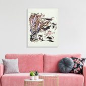 Mermaids Vintage Viktorianische Illustration Leinwanddruck (Insitu (Wohnzimmer))