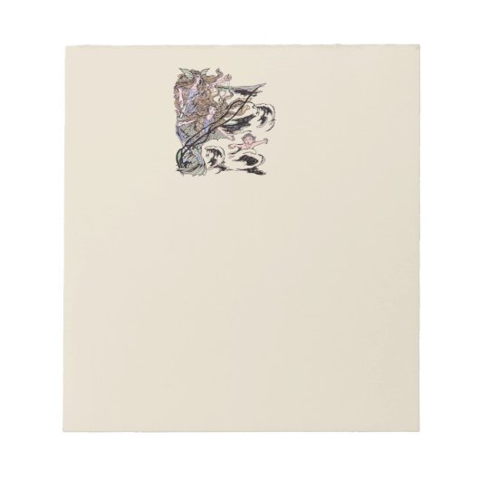 Mermaids Vintage Viktorianische Illustration Notizblock (Vorderseite)