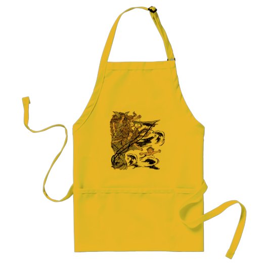 Mermaids Vintage Viktorianische Illustration Schürze (Vorne)