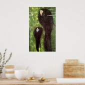 Mermaids von Gustav Klimt Poster (Küche)