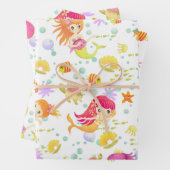Mermaids White Geschenkpapier Set (Beispiel)
