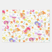 Mermaids White Geschenkpapier Set (Vorderseite)