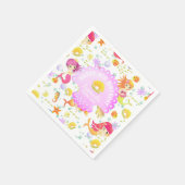 Mermaids White Serviette (Ecke)