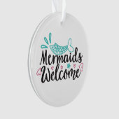 Mermaids Willkommen Ornament (Vorderseite)