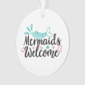 Mermaids Willkommen Ornament (Vorderseite)