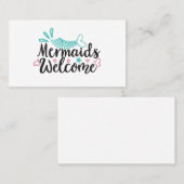 Mermaids Willkommen Visitenkarte (Vorne/Hinten)