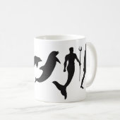 Merman-Evolution Kaffeetasse (VorderseiteRechts)