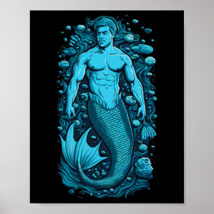 Merman Gay Cruise for Men Beaches Boats and Bros Poster