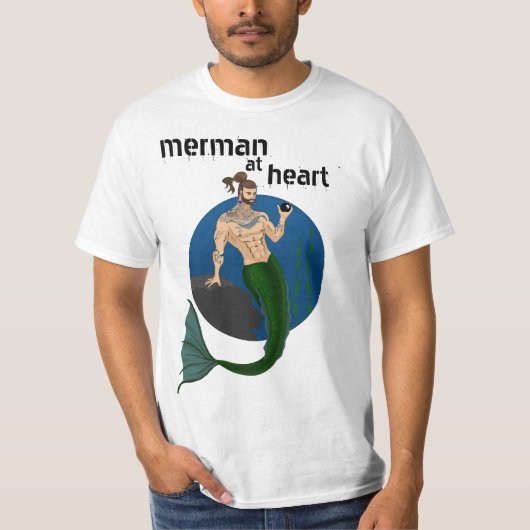 Merman im Herzen T-Shirt (Vorderseite)