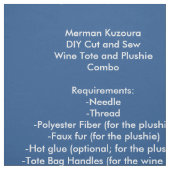 Merman Kuzoura DIY Tasche Wine Plushie Combo Stoff (Muster)
