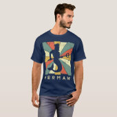 Merman Lover Vintag Retro Style T-Shirt (Vorne ganz)