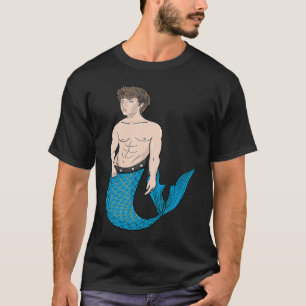 Merman Mermen Merboy Majestic Boy Mermaid Schwimme T-Shirt