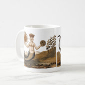 Merman mit Sun und der Mond-Kaffee-Tasse Kaffeetasse (Vorderseite Links)