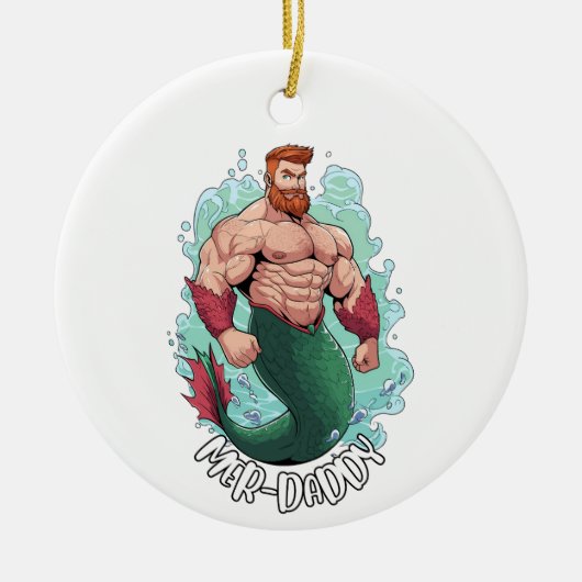 Merman Ornament - Mer-Daddy (Vorne)