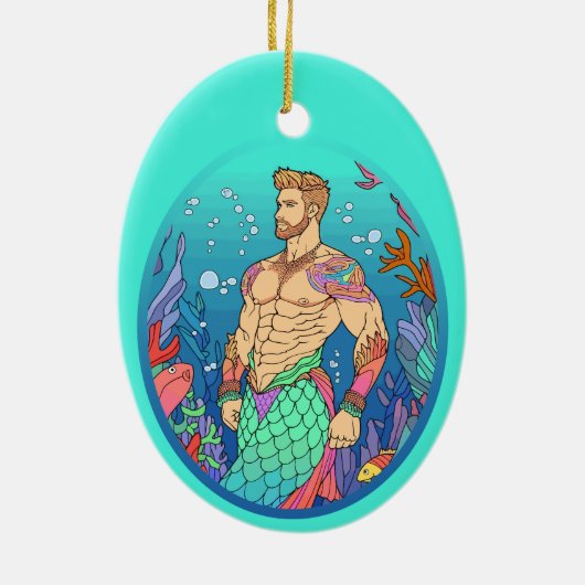 Merman Ornament - Merman Abs (Hinten)