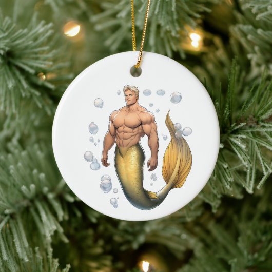 Merman Ornament - Yellowtail (Baum)
