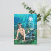 Merman Postcard Postkarte (Stehend Vorderseite)