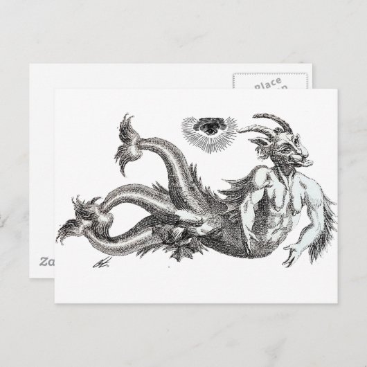 Merman Postkarte (Vorne/Hinten)