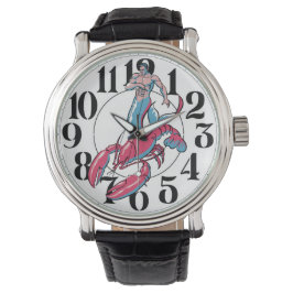 Merman Riding Humster Watch Armbanduhr