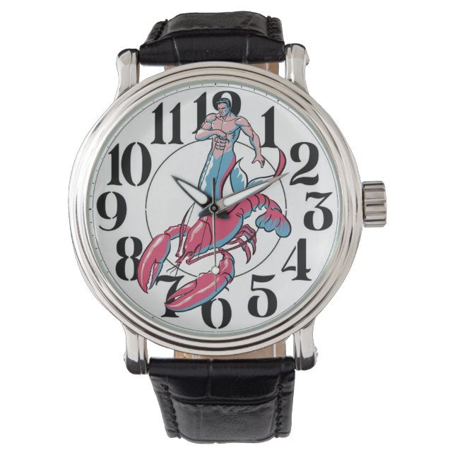 Merman Riding Humster Watch Armbanduhr (Vorderseite)