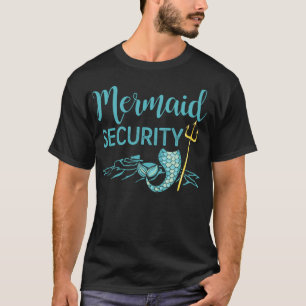 Merman Shirt Funny Mermaid Security T - Shirt Gesc