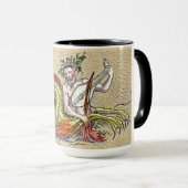 Merman spielt eine mittelalterliche Lyre Tasse (VorderseiteRechts)