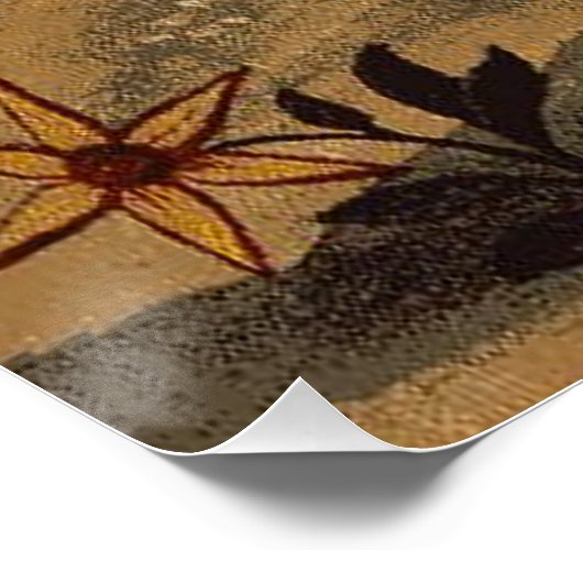 Merman Sun und Moon Symbol Perfect Poster (Ecke)