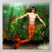 Merman Swimming Poster (Vorne)