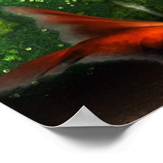 Merman Swimming Poster (Ecke)