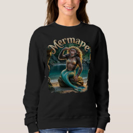 Mermape Fotografie Combo Kreatur Funny Sweatshirt